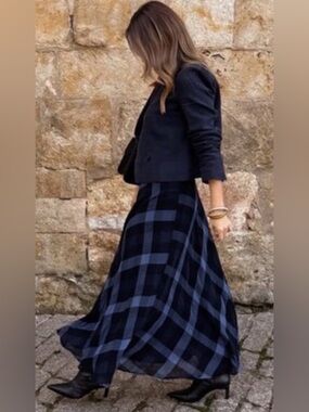 Zara plaid skirt